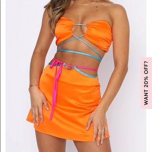 COPY - White Fox Boutique Skirt and Top set!